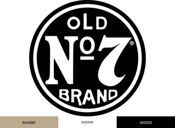 Jack Daniel's brand color palette