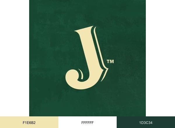 Jameson Whiskey brand color palette
