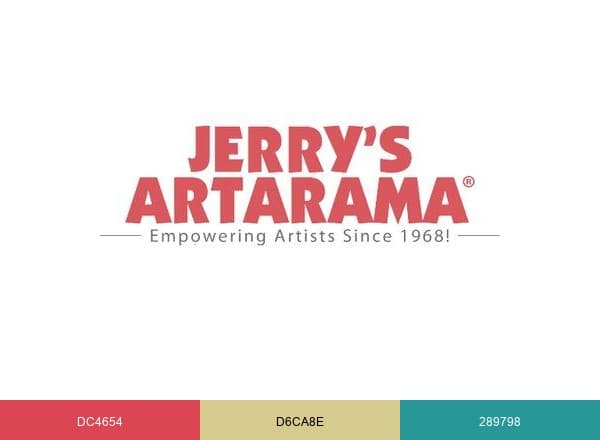 Jerry's Artarama brand color palette