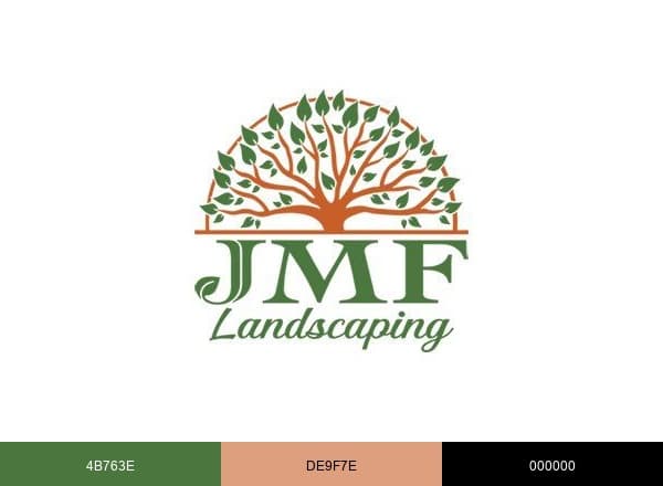JMF Landscaping Inc. brand color palette