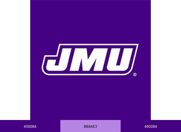 JMU brand color palette
