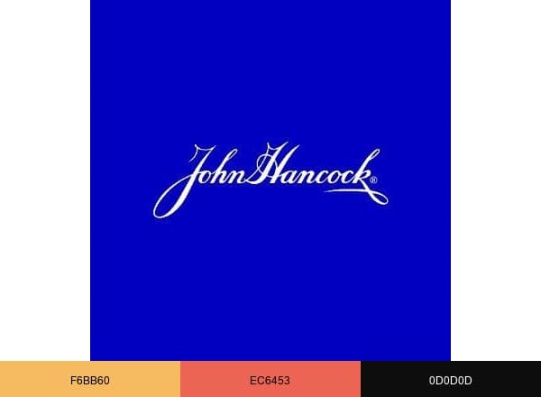 John Hancock brand color palette