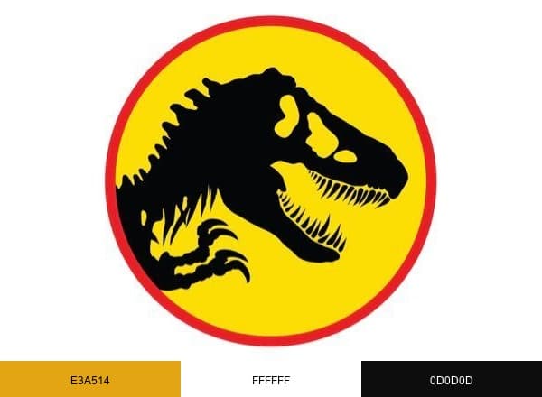 Jurassic World brand color palette