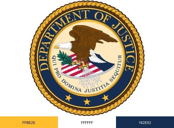 U.S. Department of Justice brand color palette