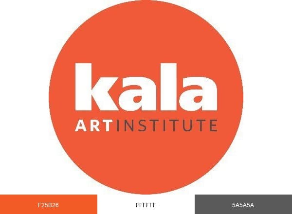 Kala Art Institute brand color palette