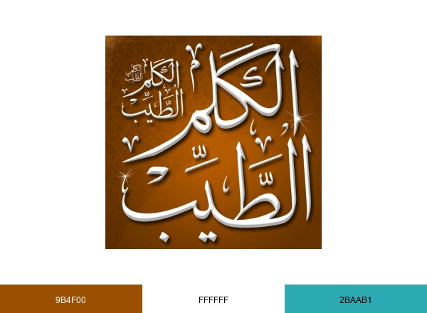 الكلم الطيب brand color palette