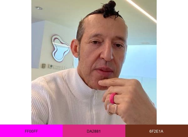 Karim Rashid brand color palette