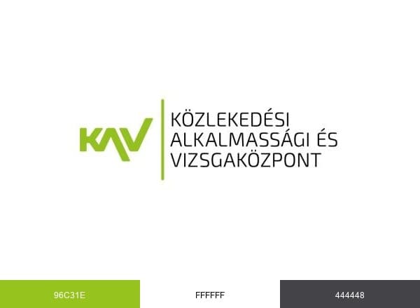 KAV Közlekedési Alkalmassági és Vizsgaközpont Nonprofit Kft. brand color palette