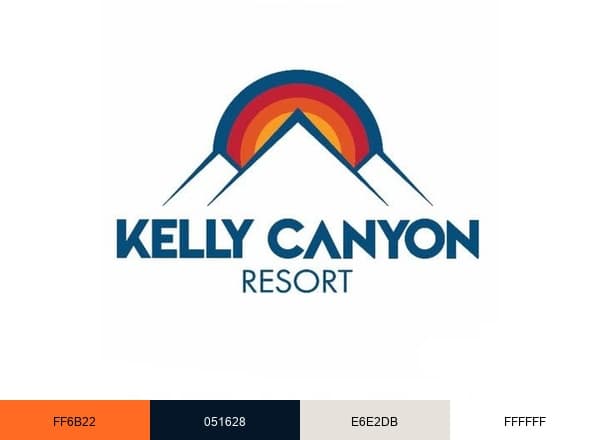Kelly Canyon Resort brand color palette