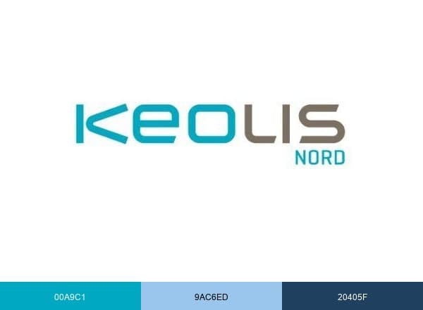 Keolis Nord brand color palette