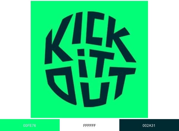 Kick It Out brand color palette