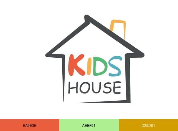 Kids House brand color palette
