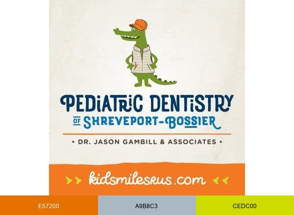 Pediatric Dentistry brand color palette