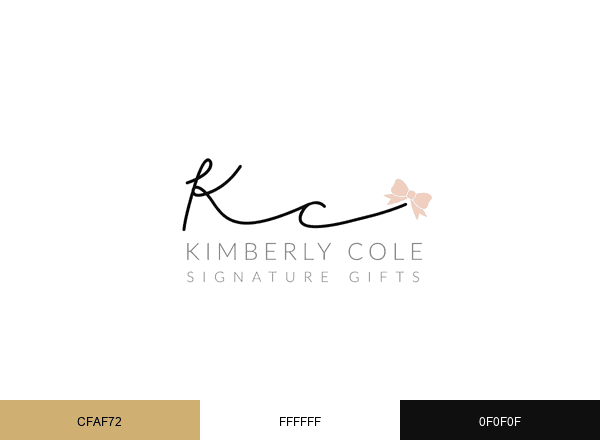 Kimberly Cole Signature Gifts brand color palette