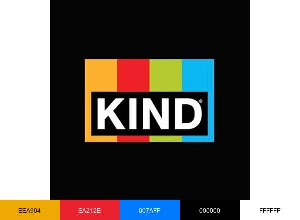 KIND Snacks brand color palette