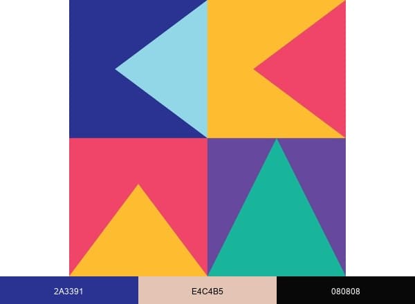 Kinetic Kids WA brand color palette