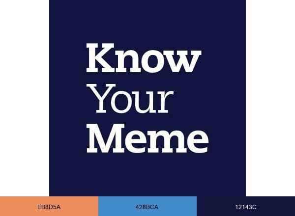 Know Your Meme brand color palette