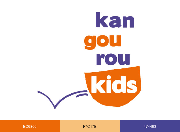 Kangourou Kids brand color palette