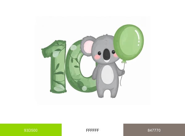 Koala Park Daycare brand color palette