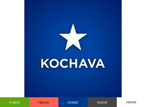 Kochava brand color palette