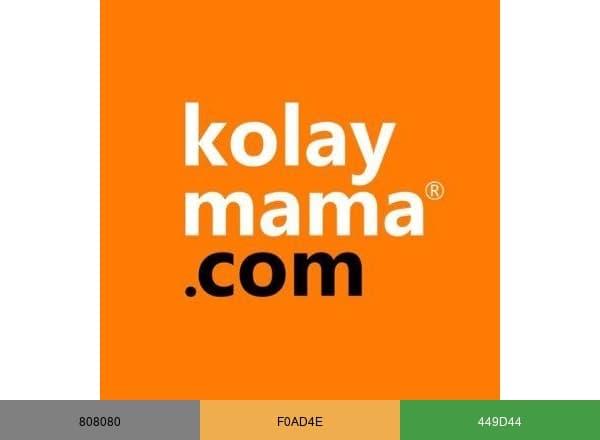Kolay Mama brand color palette