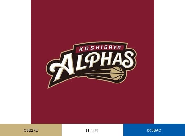 越谷アルファーズ brand color palette