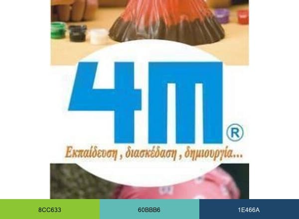 4M toys Greece brand color palette