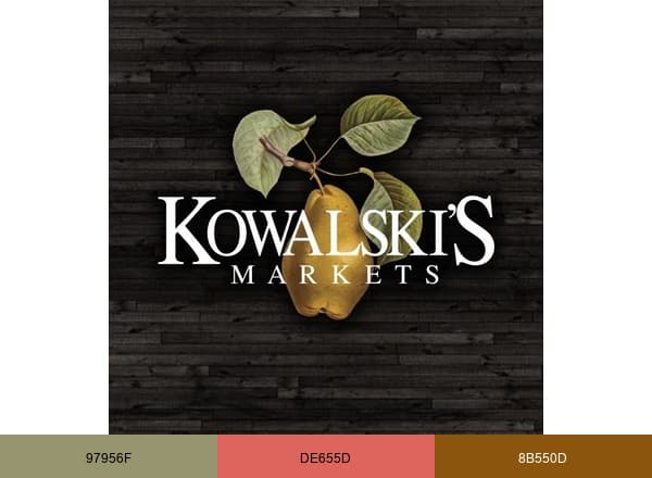 Kowalski’s brand color palette