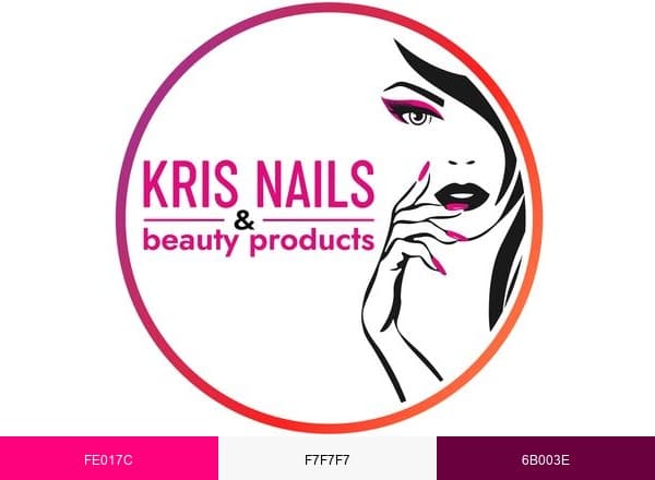 Kris Nails & Beauty Products brand color palette