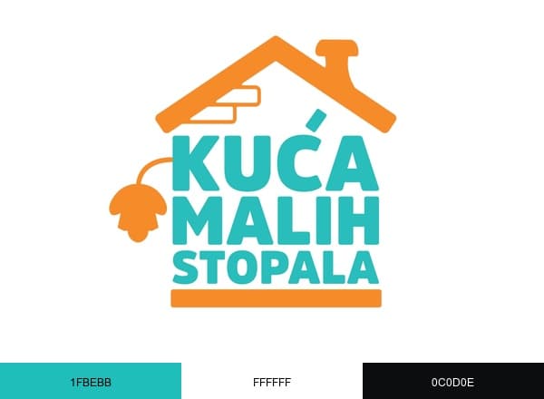 Kuća Malih Stopala brand color palette