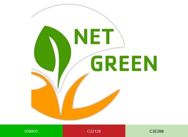 NET GREEN brand color palette