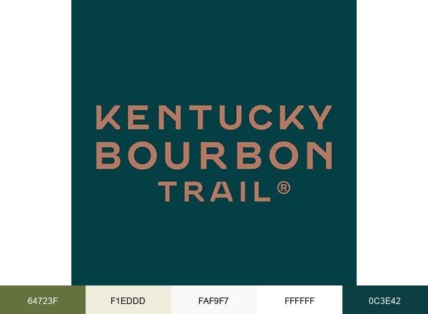 Kentucky Bourbon Trail brand color palette