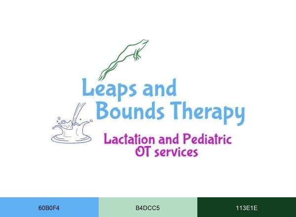 Leaps and Bounds Therapy brand color palette