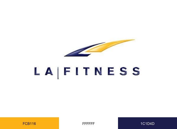 LA Fitness brand color palette