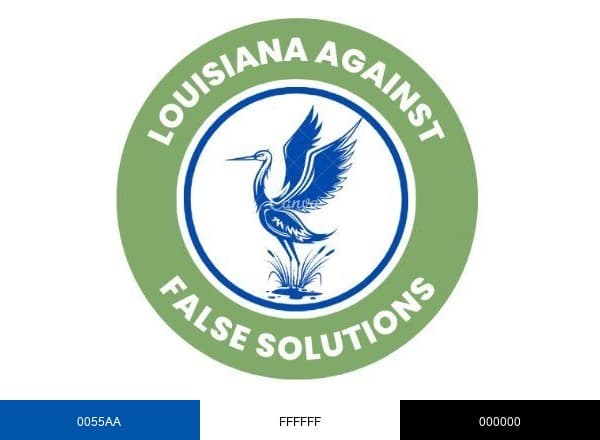 Louisiana Against False Solutions brand color palette