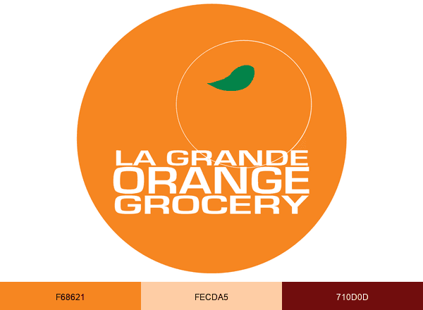 La Grande Orange Grocery brand color palette