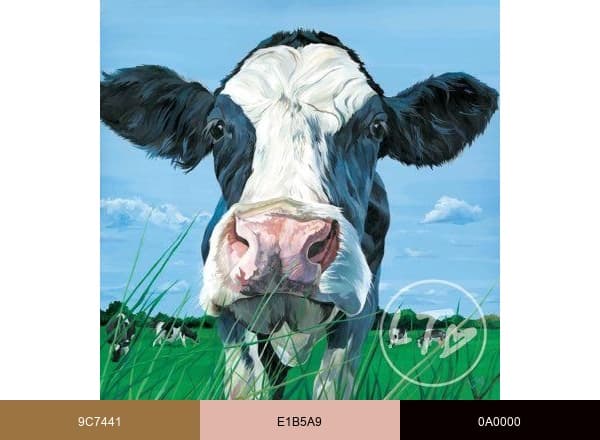 Lauren's Cows brand color palette