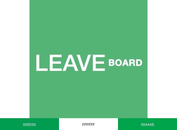 LeaveBoard brand color palette