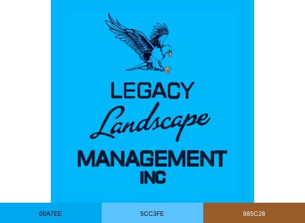 Legacy landscape management brand color palette