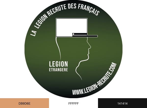 Légion recrute brand color palette