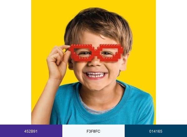 Legoland Discovery Center brand color palette