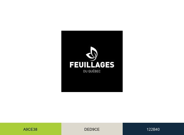 Les Feuillages du Québec brand color palette