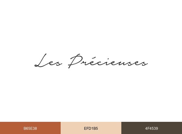 Les Précieuses brand color palette