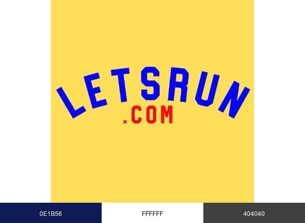 LetsRun.com brand color palette