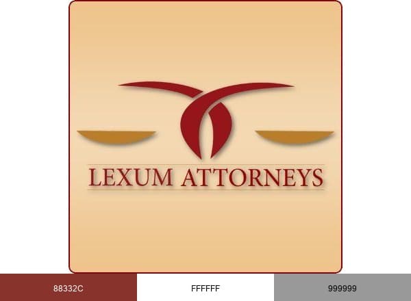 Lexum Attorneys brand color palette