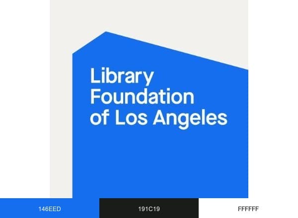 Library Foundation of Los Angeles brand color palette