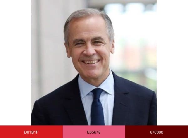 Mark Carney brand color palette