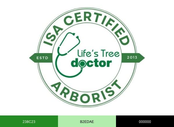 Life's Tree Doctor brand color palette