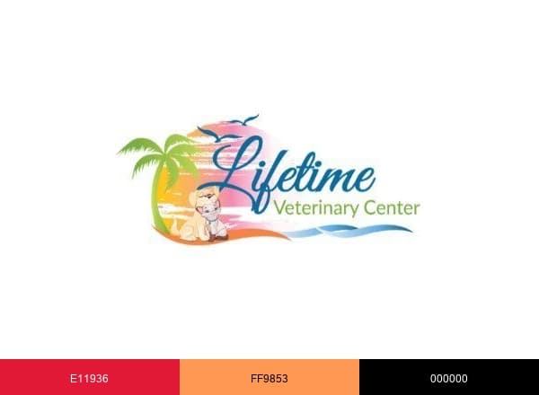 Lifetime Veterinary Center brand color palette