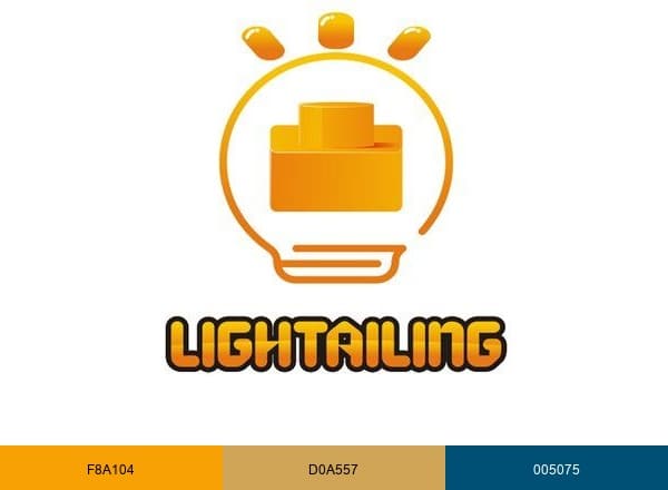 Lightailing brand color palette